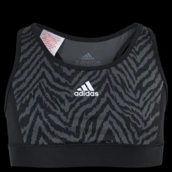 Outlet adidas Girls D2M Bra-Top Black / Grey Six / Black Svart