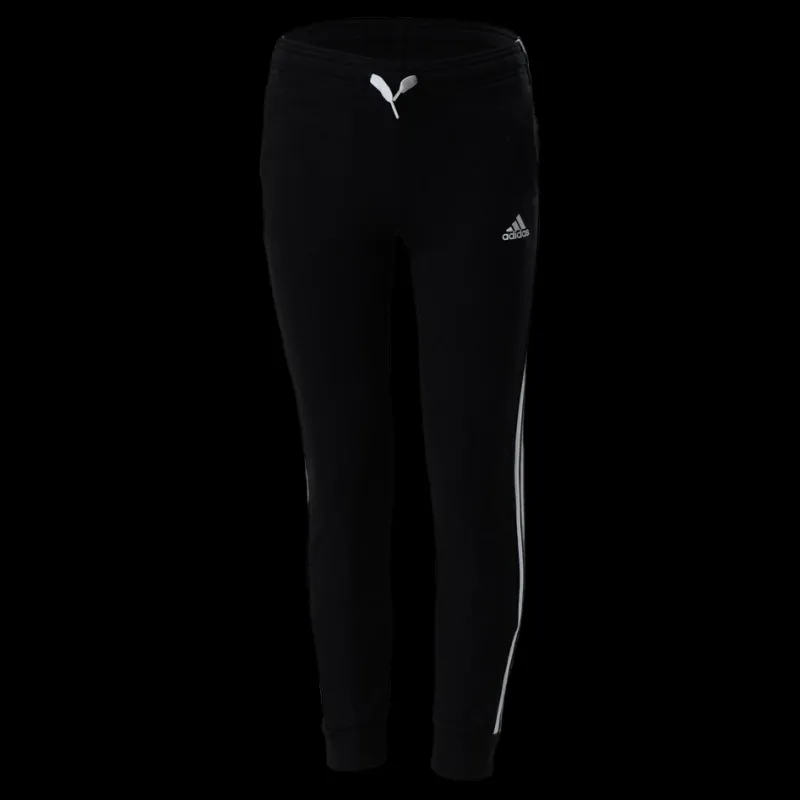 adidas Girls Essentials 3 Stripes Ft Pant Black / White Svart Hot