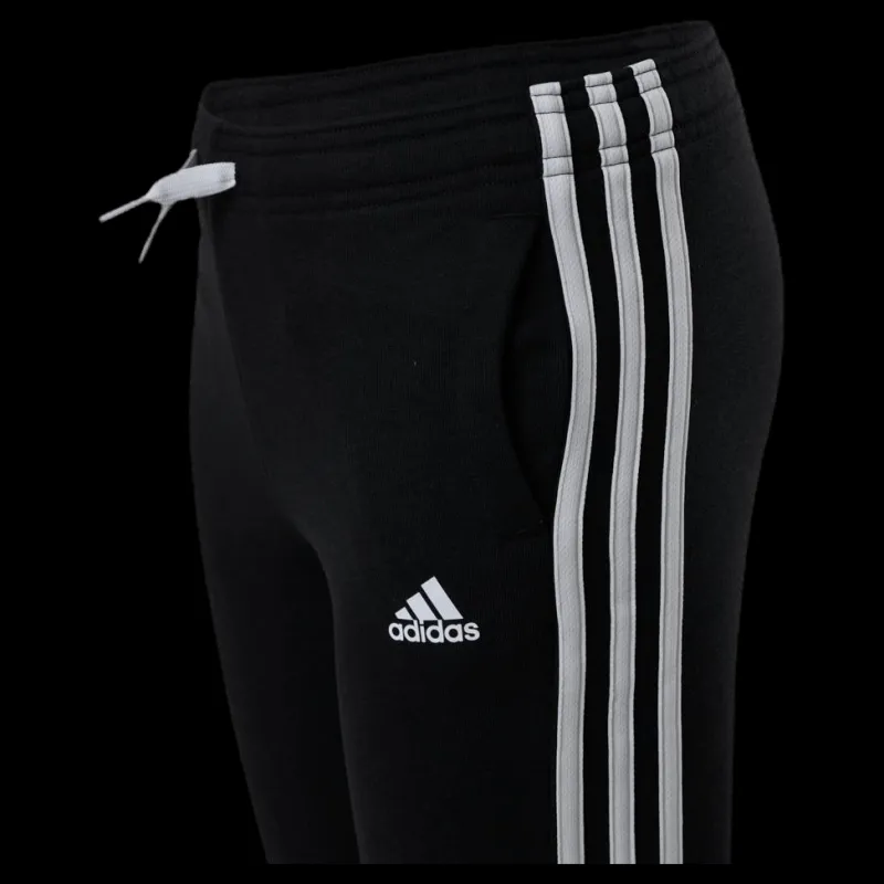 adidas Girls Essentials 3 Stripes Ft Pant Black / White Svart Hot