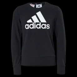 adidas Girls Essentials Big Logo Sweatshirt Black / White Svart Clearance