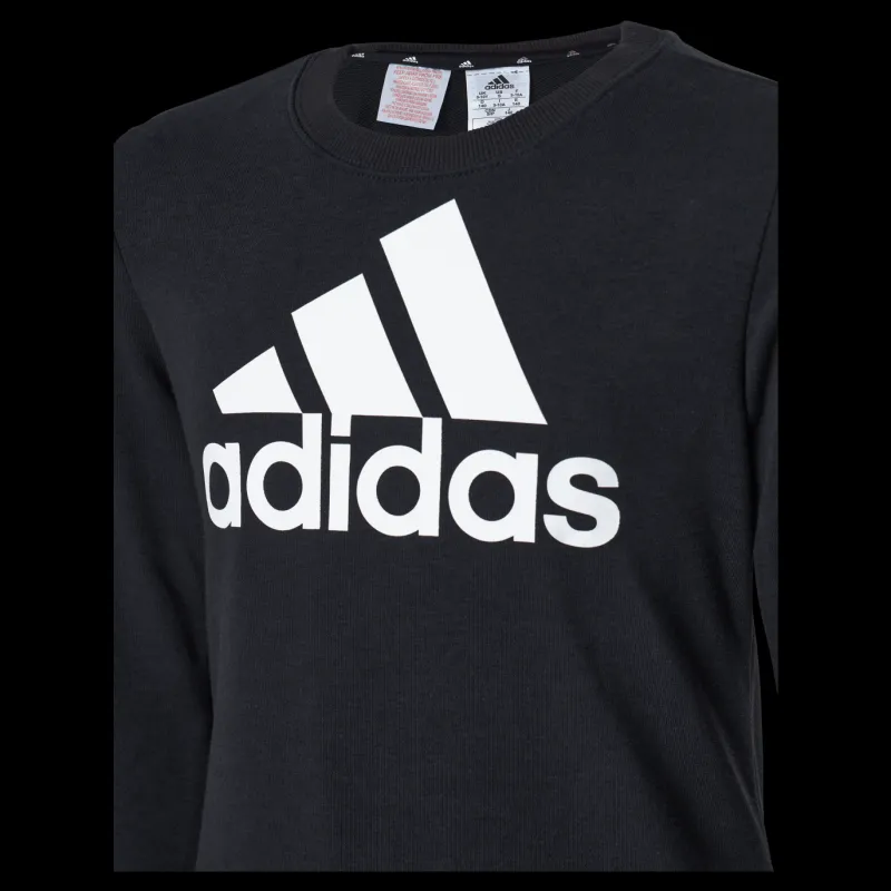 adidas Girls Essentials Big Logo Sweatshirt Black / White Svart Clearance