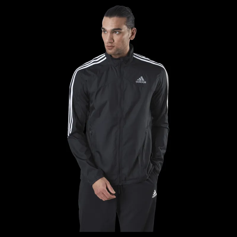 adidas Marathon Jacket 3 Stripe Men Black / White Svart Online