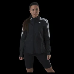 Hot adidas Marathon Jacket 3 Stripe Women Black Svart
