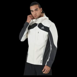 adidas Marathon Jacket Ocean P.Blue Men Wonder White / Black Flerfärgad Outlet