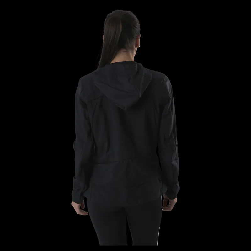 adidas Marathon Jacket Translucent Women Black / Black Svart New