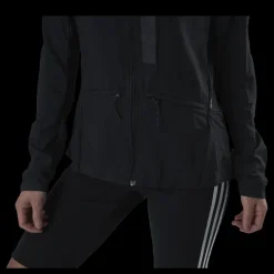 adidas Marathon Jacket Translucent Women Black / Black Svart New