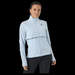 adidas Own The Run Soft Shell Jacket Women Halo Blue Blå Discount