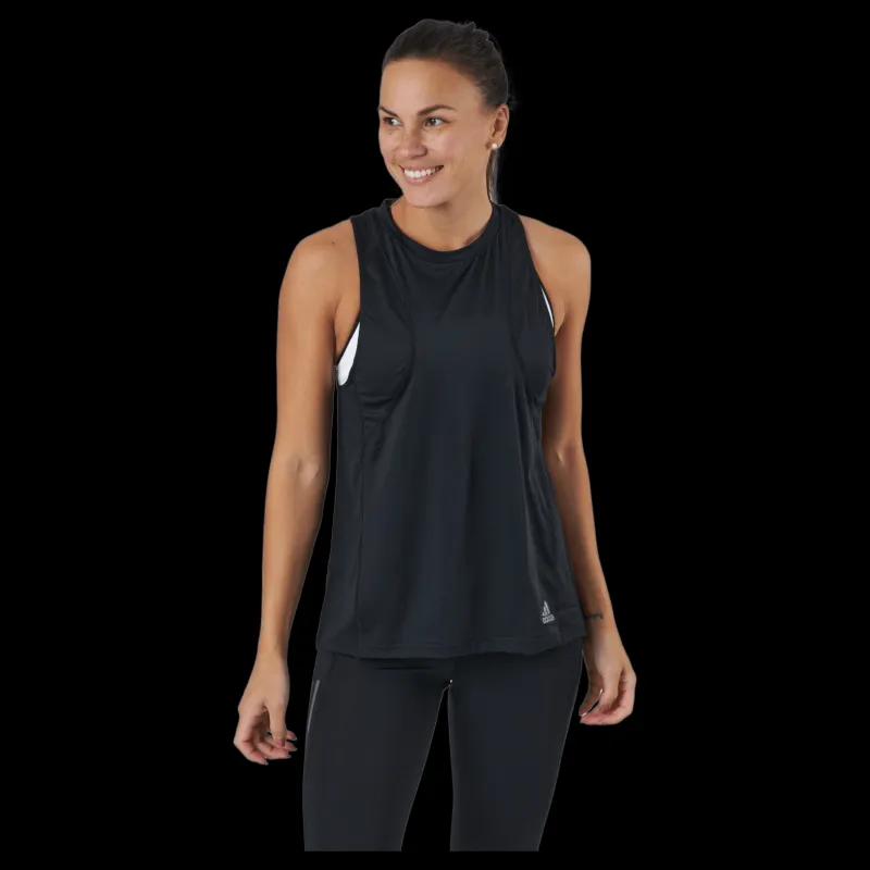 Outlet adidas Own The Run Tank Women Black Svart