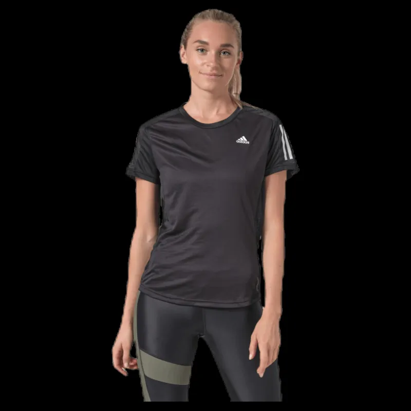 adidas Own The Run Tee Women Black Svart
