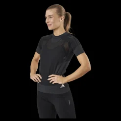 adidas Primeknit Tee W Black / Dgh Solid Grey Svart