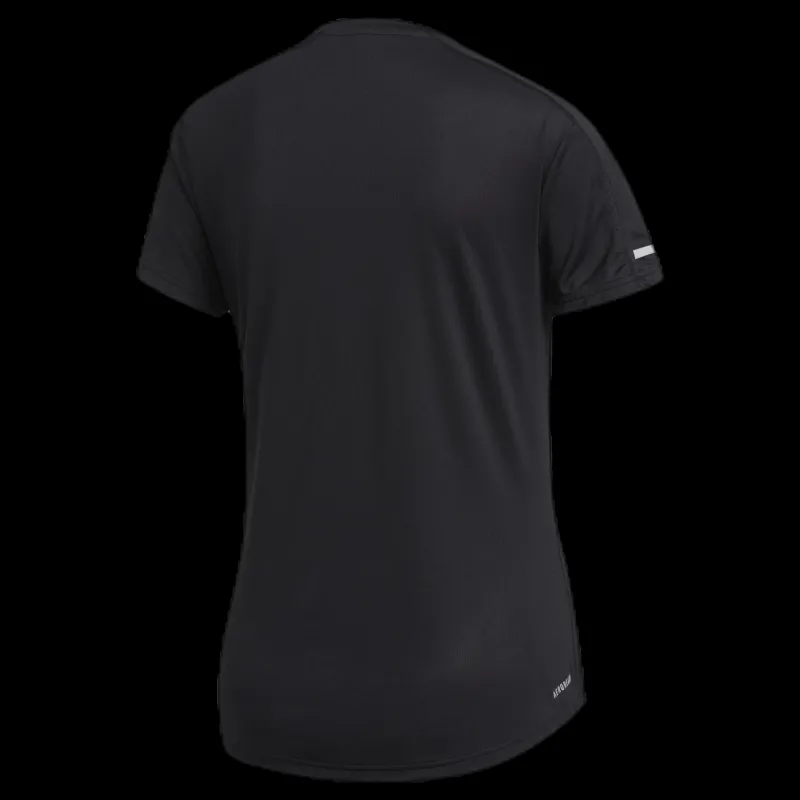 adidas Run 3 Stripes Tee Women Black Svart Clearance