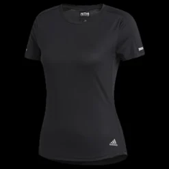 adidas Run It Short Sleeve Tee Women Black Svart Outlet