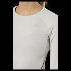 adidas Runner Long Sleeve Tee Women Alumina Vit Sale