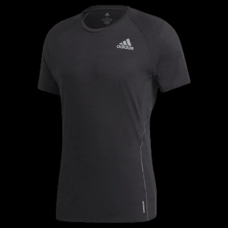 adidas Runner Tee Men Black Svart New
