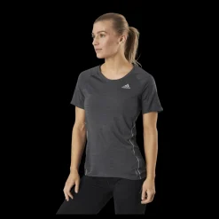 adidas Runner Tee Women Grey Six Svart Sale