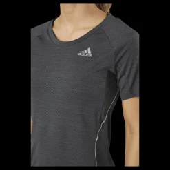 adidas Runner Tee Women Grey Six Svart Sale