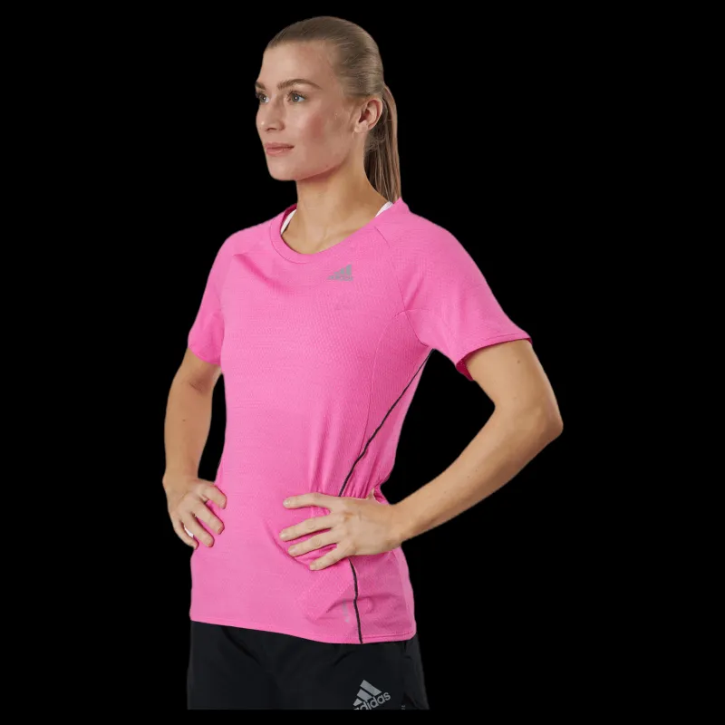 adidas Runner Tee Women Screaming Pink Rosa