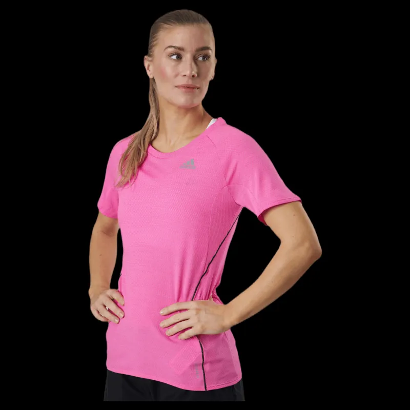 adidas Runner Tee Women Screaming Pink Rosa