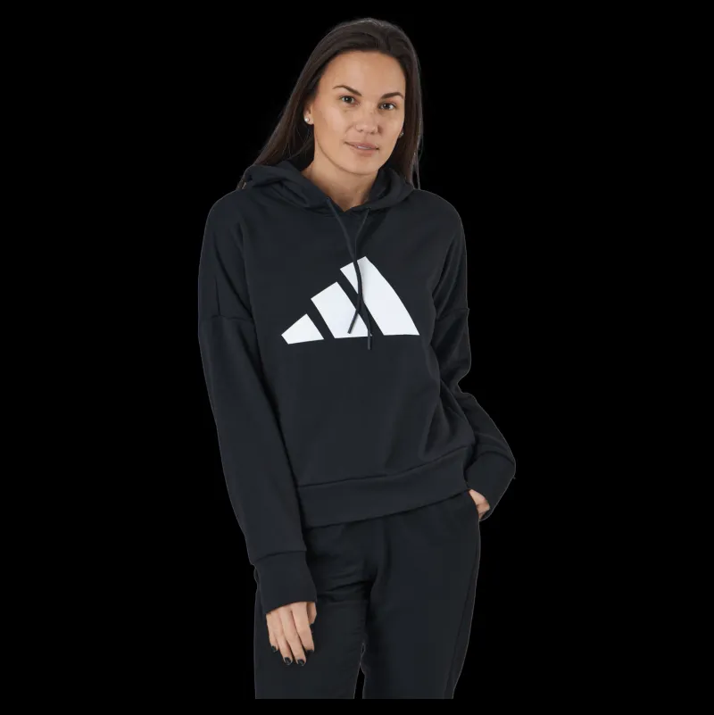 adidas Sportswear Three Bar Hoodie Black Svart Online