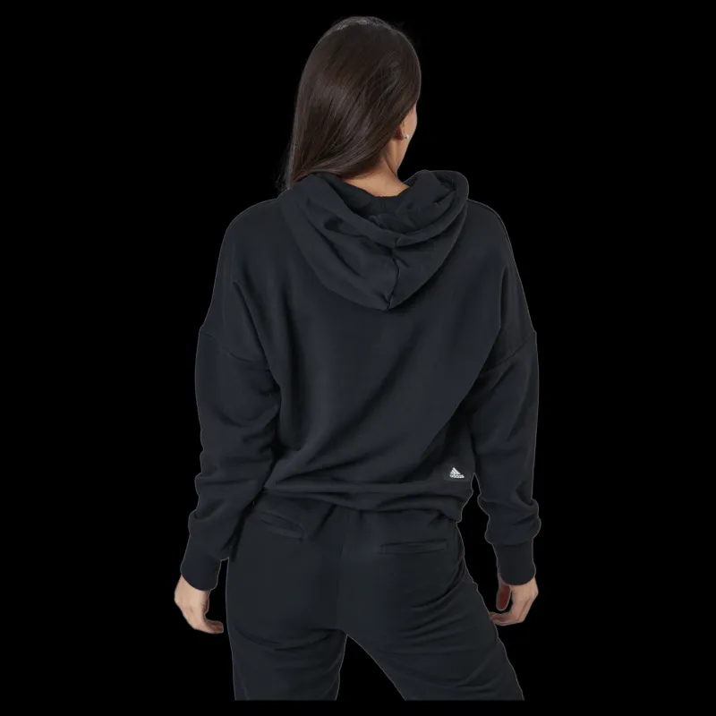 adidas Sportswear Three Bar Hoodie Black Svart Online
