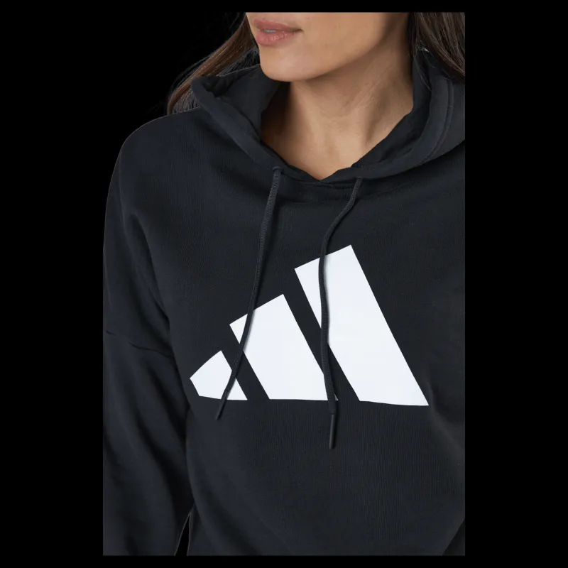 adidas Sportswear Three Bar Hoodie Black Svart Online