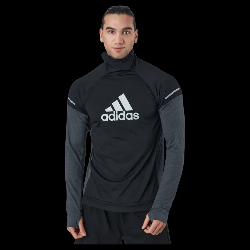 adidas Turtle Graphic Block Longsleev Tee Men Black / Grey Six Svart Online