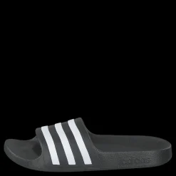 adidas Adilette Aqua Slides Kids Core Black / Cloud White / Core Black Grå Outlet