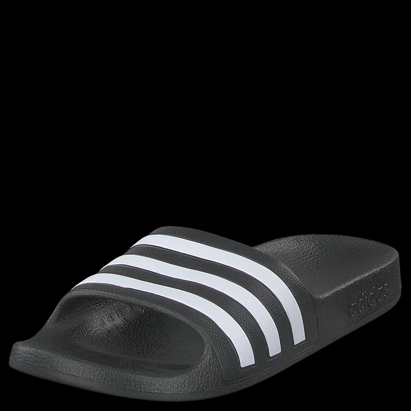 adidas Adilette Aqua Slides Kids Core Black / Cloud White / Core Black Grå Outlet