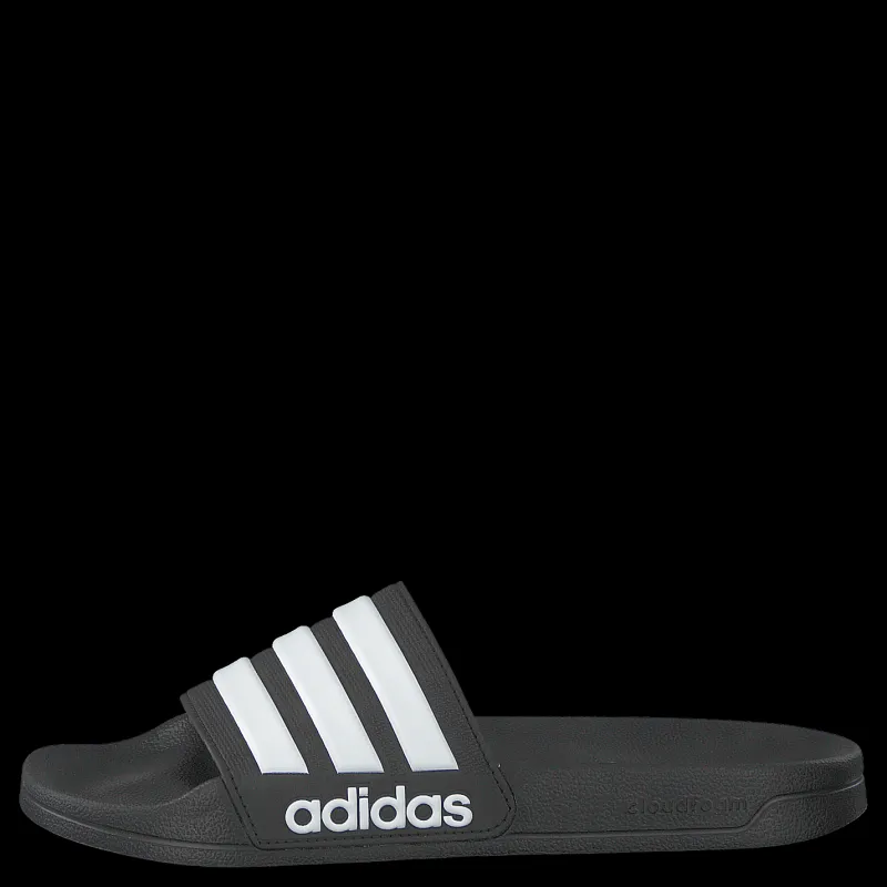 adidas Adilette Cloudfoam Slides Core Black / Cloud White / Core Black Grå Online