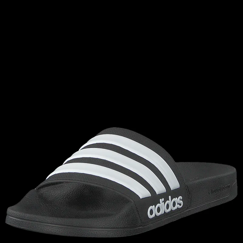 adidas Adilette Cloudfoam Slides Core Black / Cloud White / Core Black Grå Online