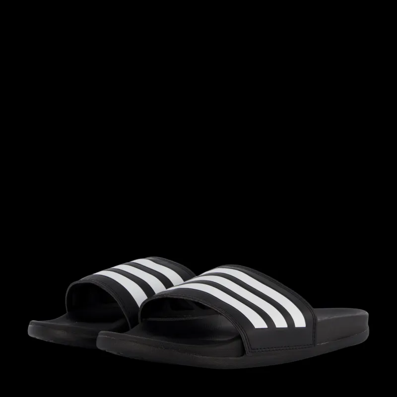 adidas Adilette Comfort Slides Core Black / Cloud White / Core Black Grå New