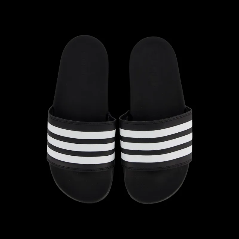 adidas Adilette Comfort Slides Core Black / Cloud White / Core Black Grå New