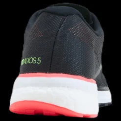 New adidas Adizero Adios 5 Shoes Core Black / Core Black / Signal Pink / Coral Rosa och Svart
