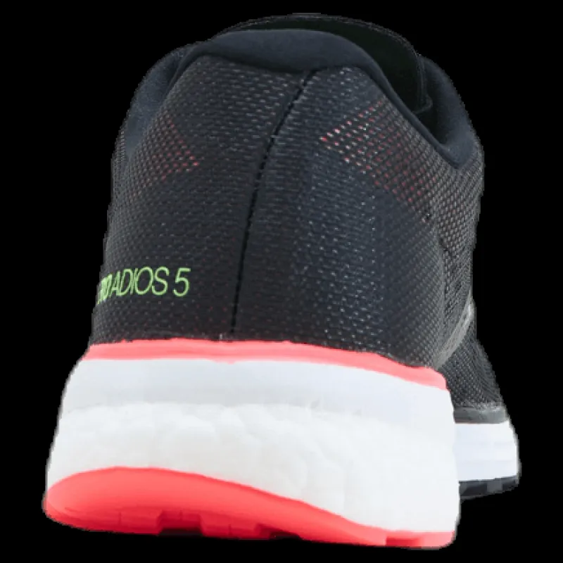 New adidas Adizero Adios 5 Shoes Core Black / Core Black / Signal Pink / Coral Rosa och Svart