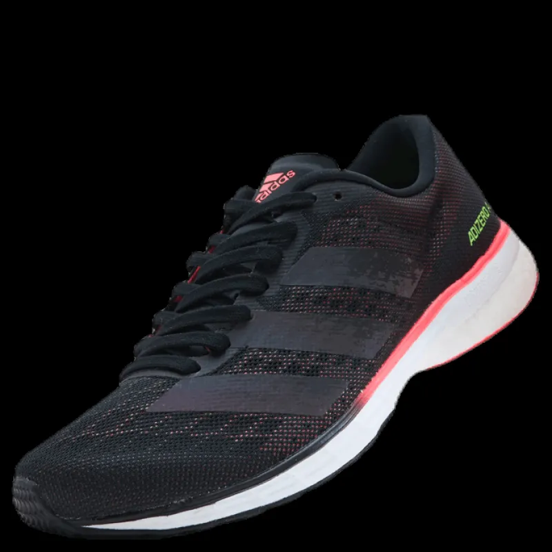 New adidas Adizero Adios 5 Shoes Core Black / Core Black / Signal Pink / Coral Rosa och Svart