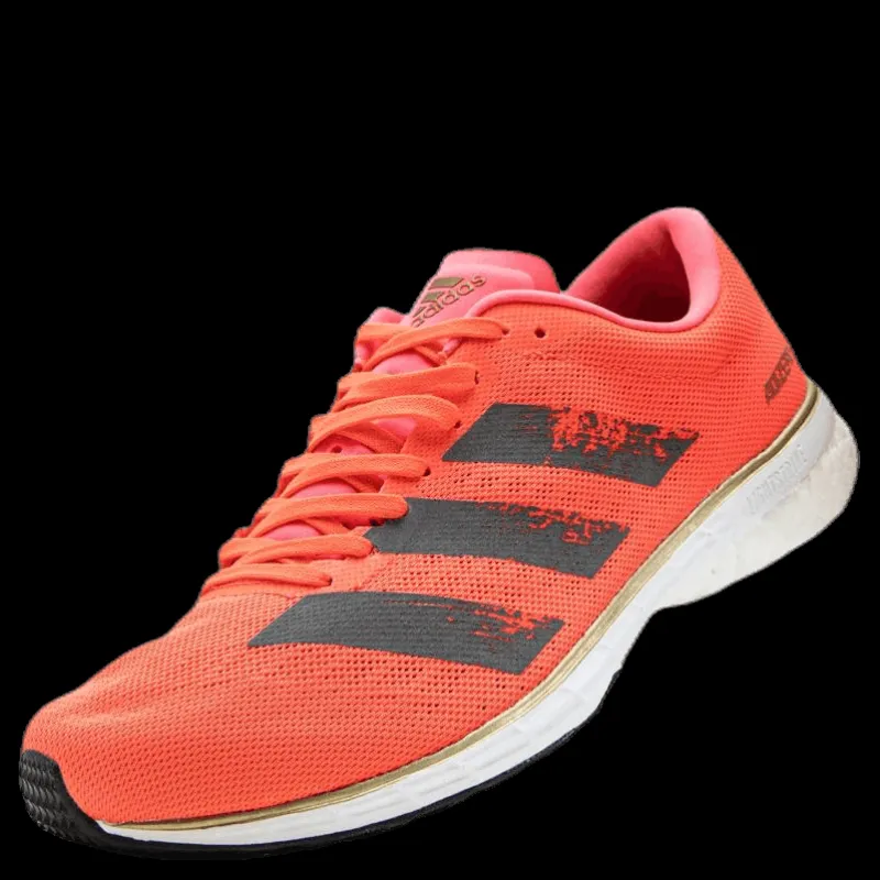 Hot adidas Adizero Adios 5 Shoes Signal Pink / Core Black / Copper Metallic / Coral Rosa och Svart
