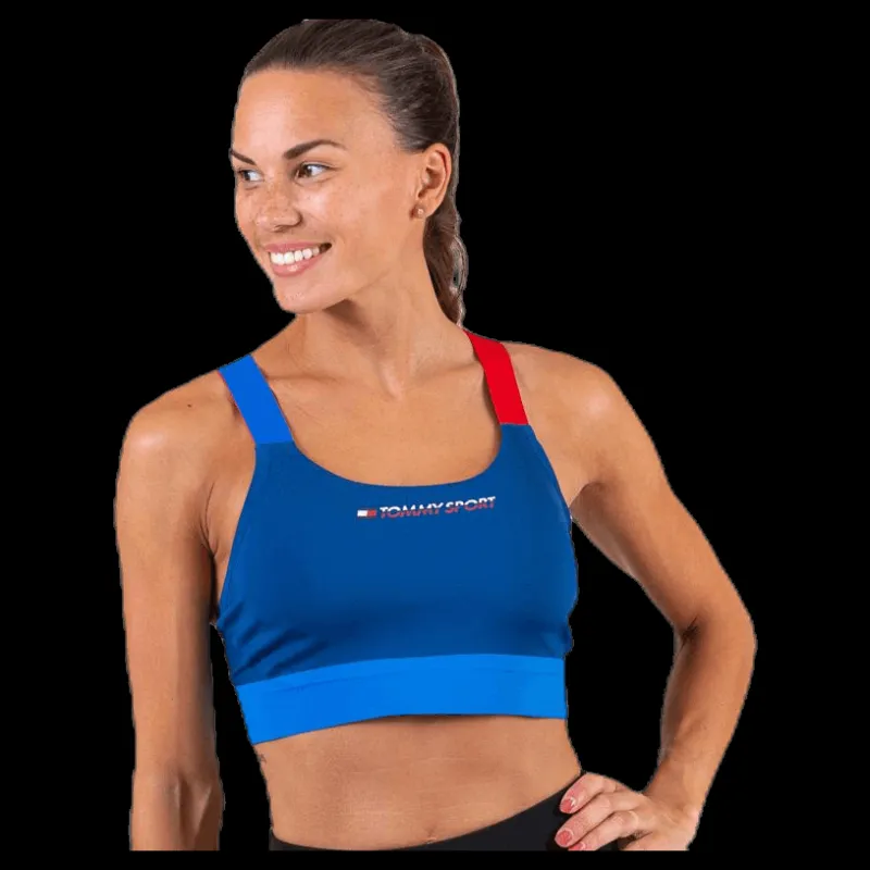 Tommy Hilfiger Sport Adjustable Bra Blue Blå Discount