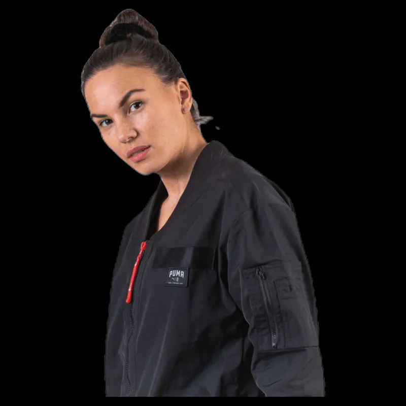 Outlet Puma Adriana Lima Long Bomber Jacket Black