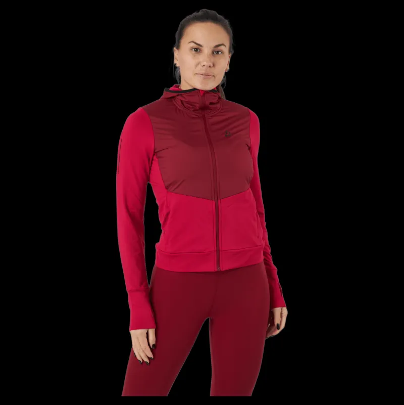 Clearance Craft Adv Charge Jersey Hood Jacket Rhubarb-machine Röd
