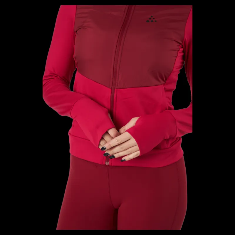 Clearance Craft Adv Charge Jersey Hood Jacket Rhubarb-machine Röd