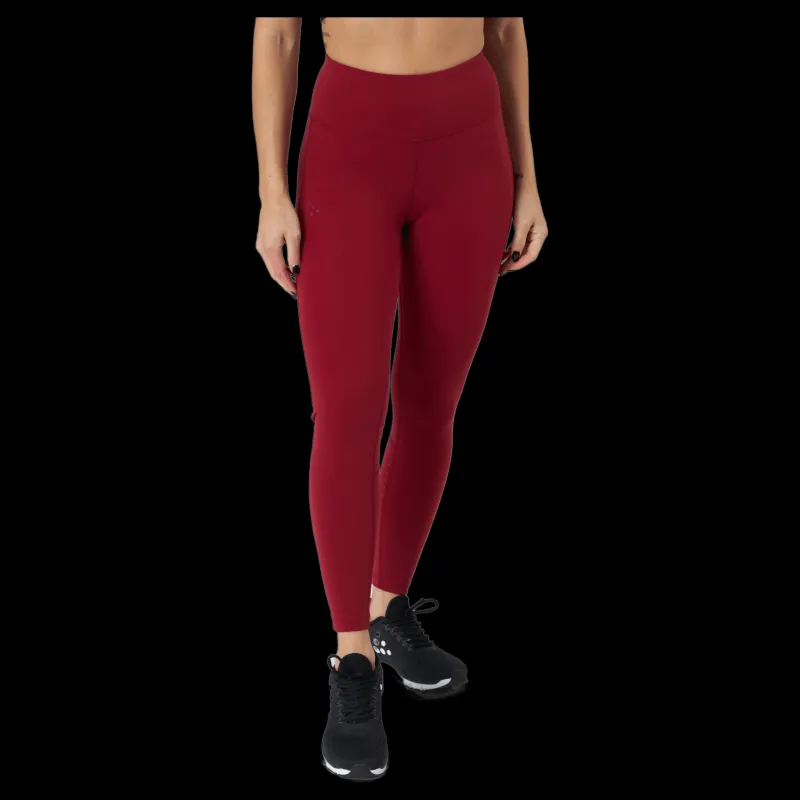Craft Adv Charge Perforated Tights W Rhubarb Röd