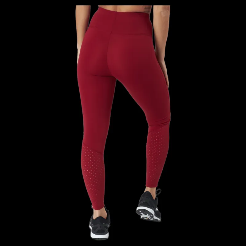 Craft Adv Charge Perforated Tights W Rhubarb Röd
