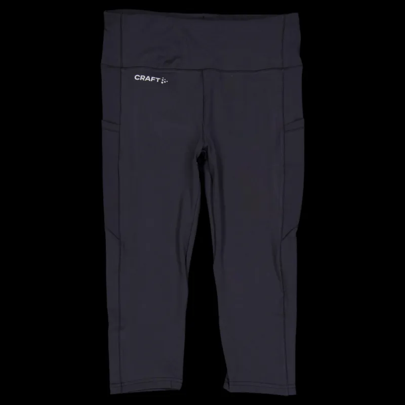 Craft Adv Essence Capri Tights 2 W Black Svart