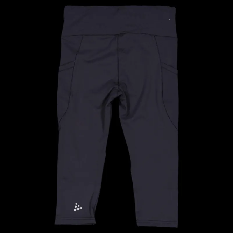 Craft Adv Essence Capri Tights 2 W Black Svart