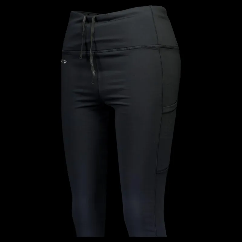 Sale Craft Adv Essence High Waist Warm Ti Black Svart