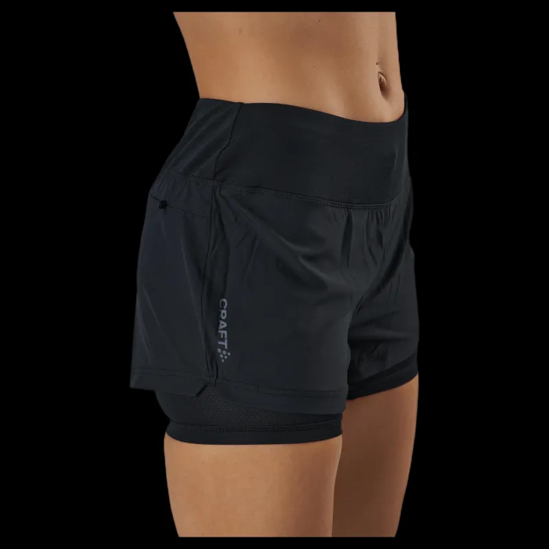 Craft ADV Essence 2-In-1 Shorts Black Svart Sale
