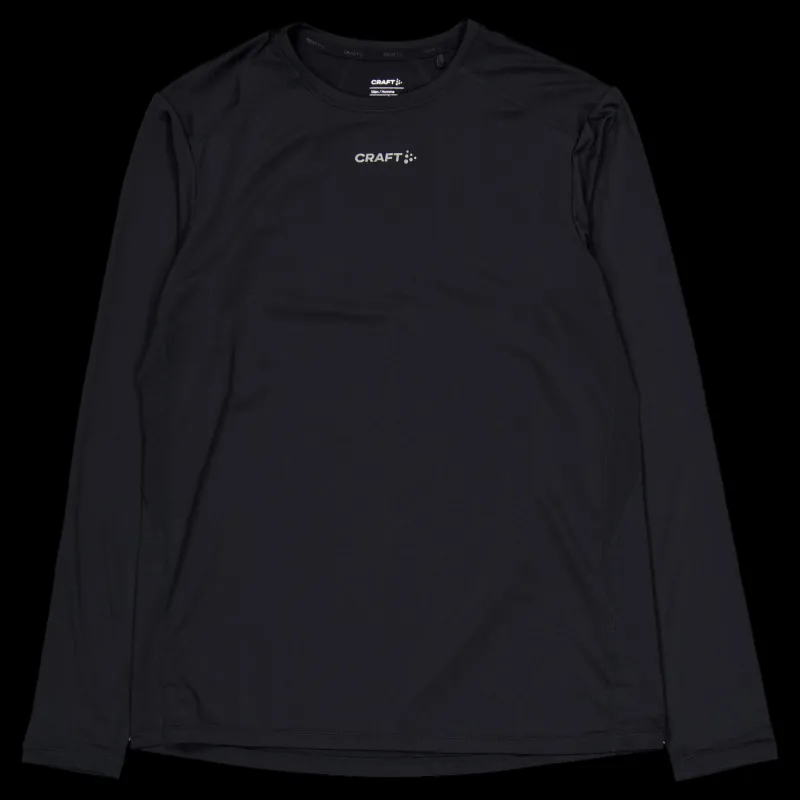 Craft Adv Essence Ls Tee 2 M Black Svart