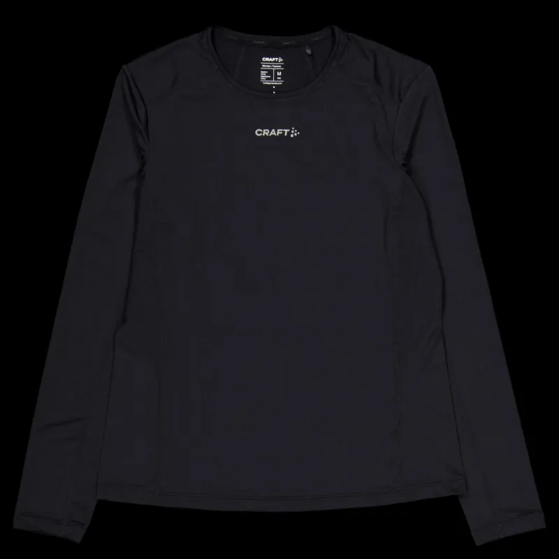 Sale Craft Adv Essence Ls Tee 2 W Black Svart