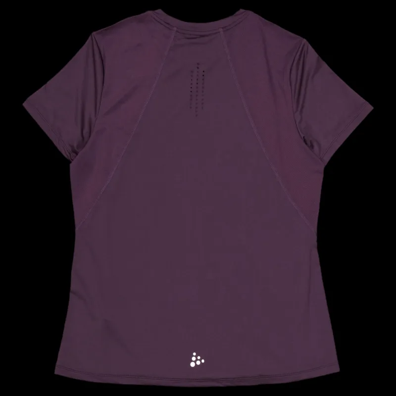 Craft Adv Essence Ss Tee 2 W Dk Plum Lila New