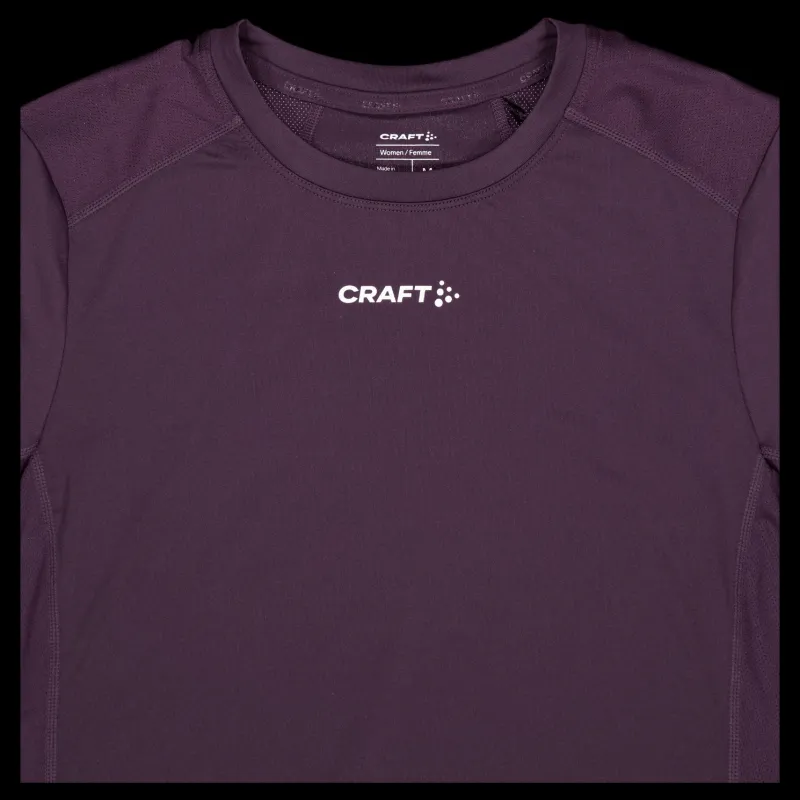 Craft Adv Essence Ss Tee 2 W Dk Plum Lila New